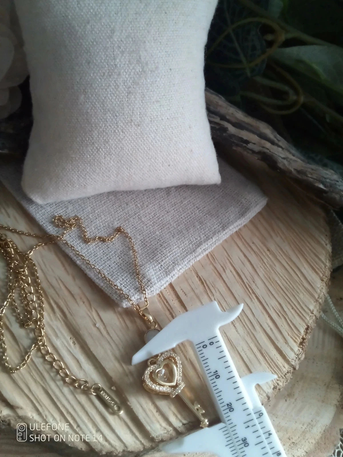 Collier clé du coeur et pierre de lune – photo 2